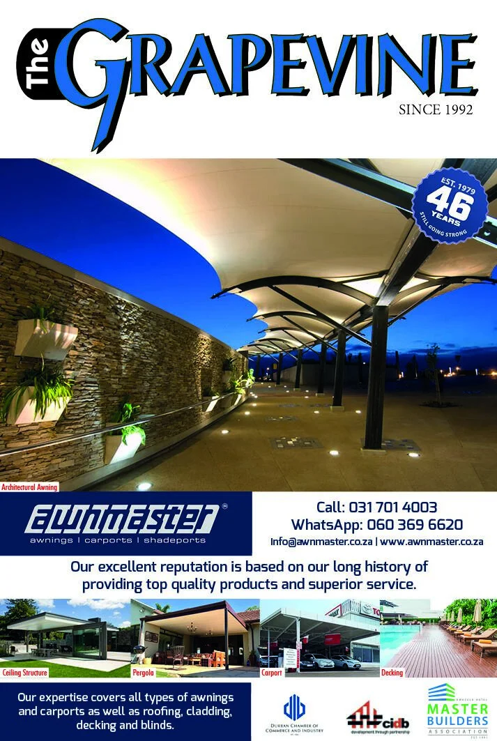 Awnmaster — architectural awnings, carports and shadeports. Est 1979.