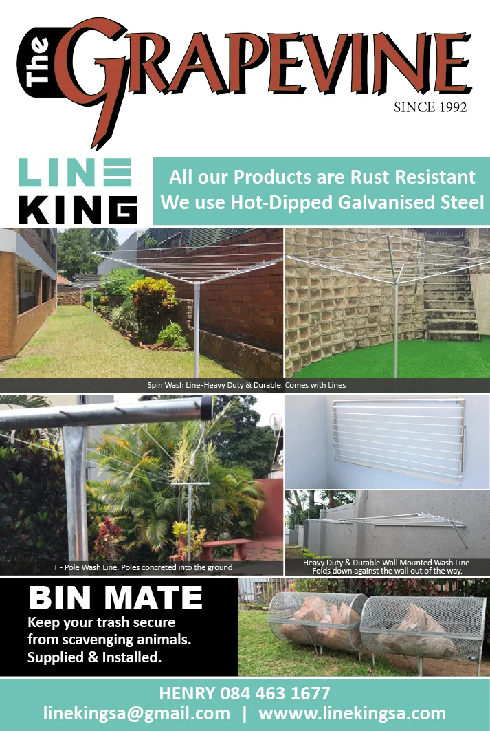 Line King & Bin Mate - Our lines are rust proof and our bins, monkey proof.