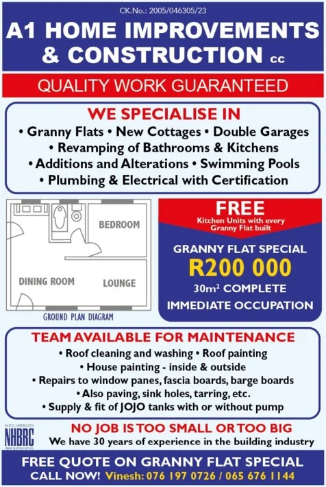 A1 Home Improvements & Construction, KwaZulu-Natal
