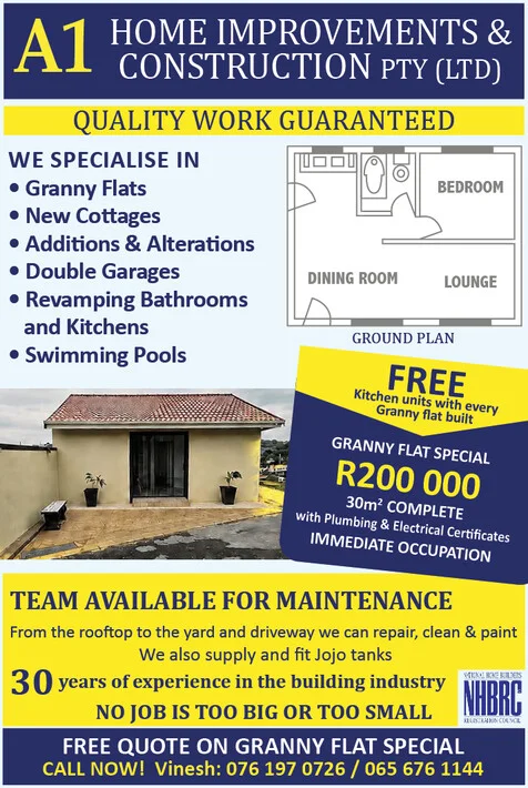 A1 Home Improvements & Construction, KwaZulu-Natal