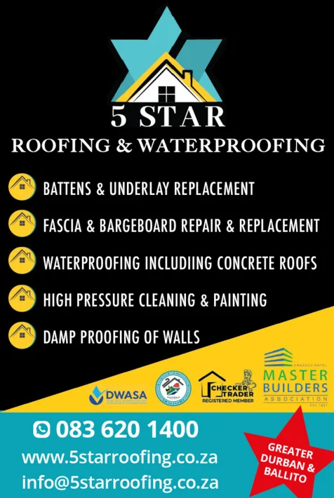 5 Star Roofing & Waterproofing, KwaZulu-Natal